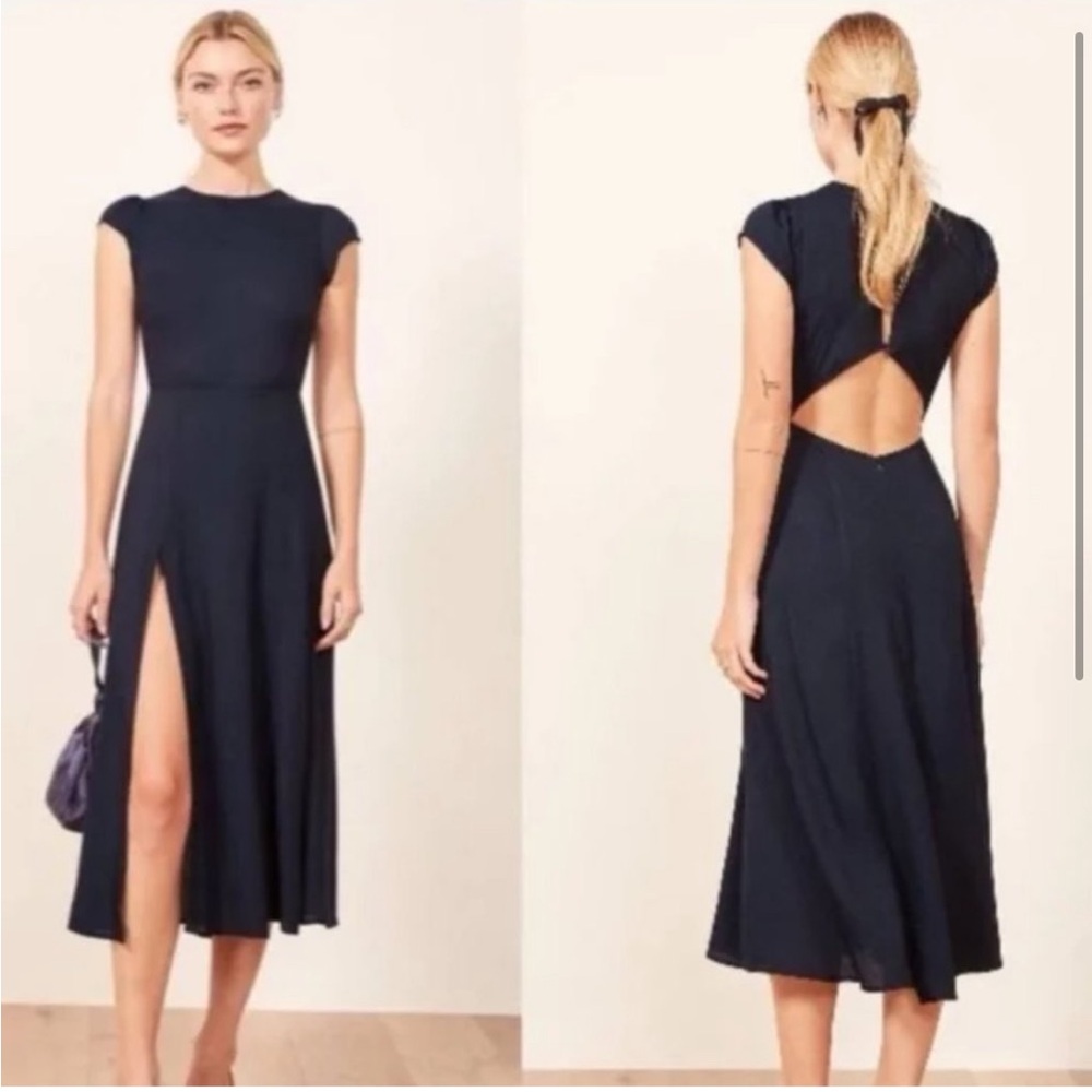 REFORMATION Gavin Dress Navy size 2